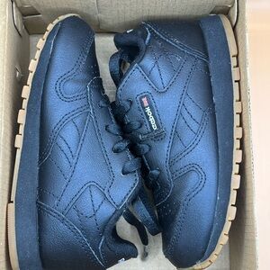 Reebok Kids Classic Leather Sneakers - Black and brown